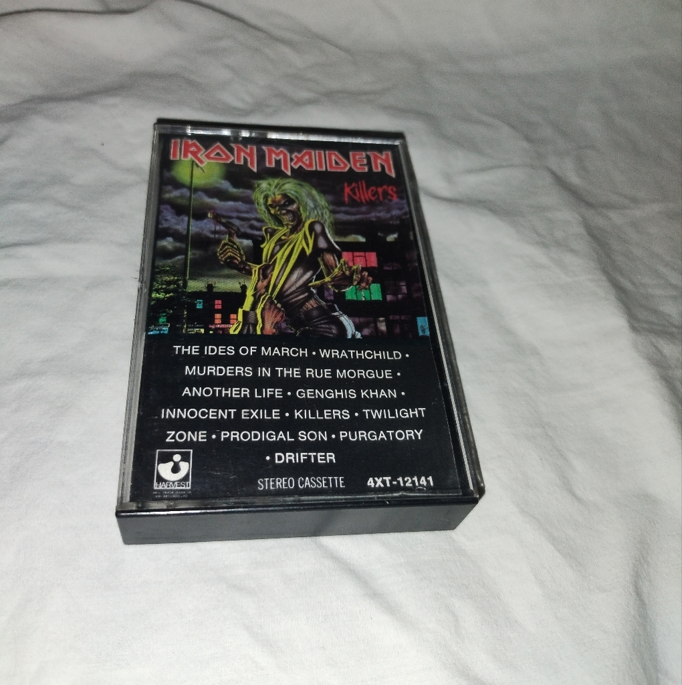 Vintage Iron Maiden Killers Music Cassette Tape 1981 EMI Records